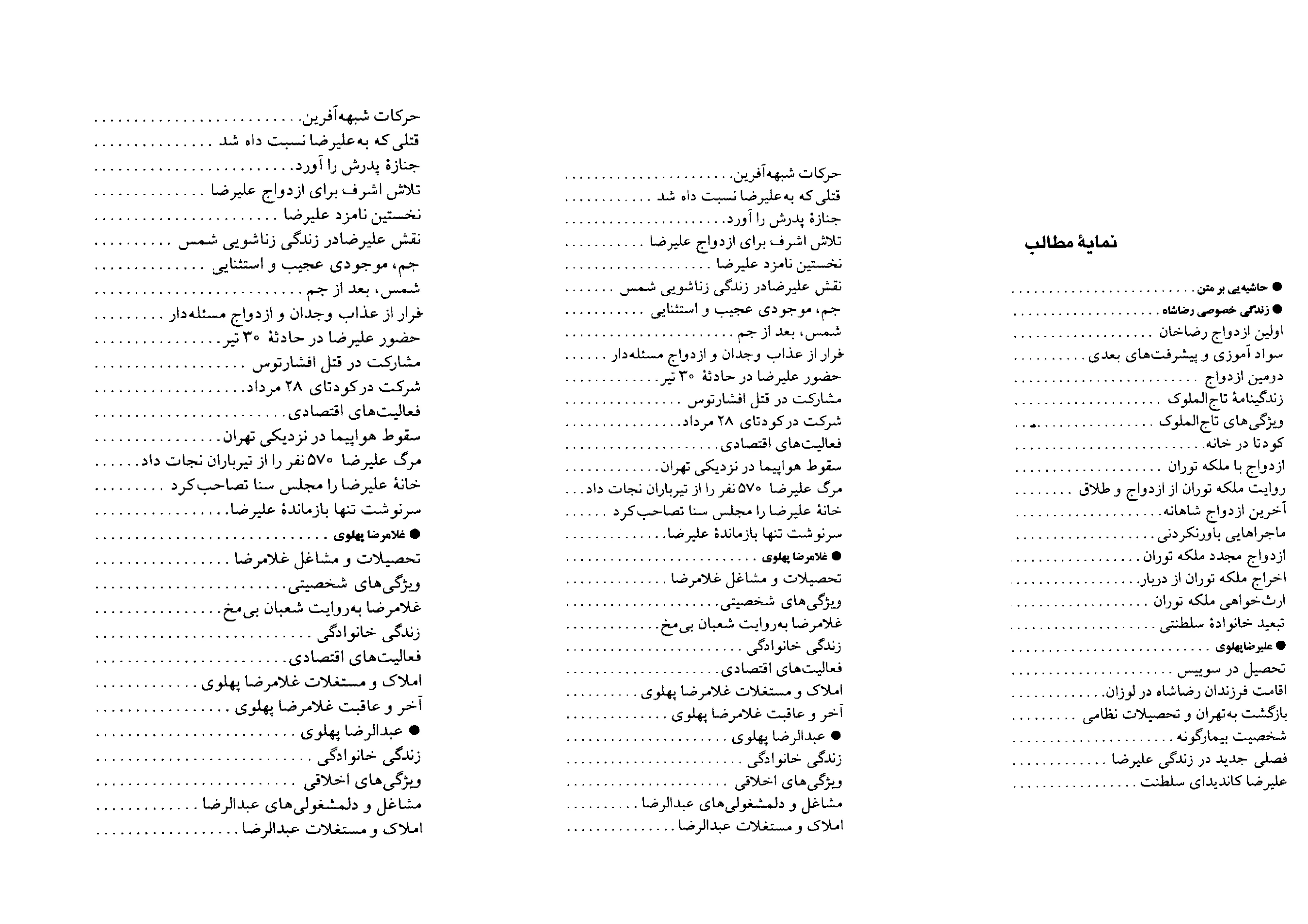 کتاب چهره‌ های بی‌ نقاب: زندگی‌نامه و خاطرات پسران رضاشاه