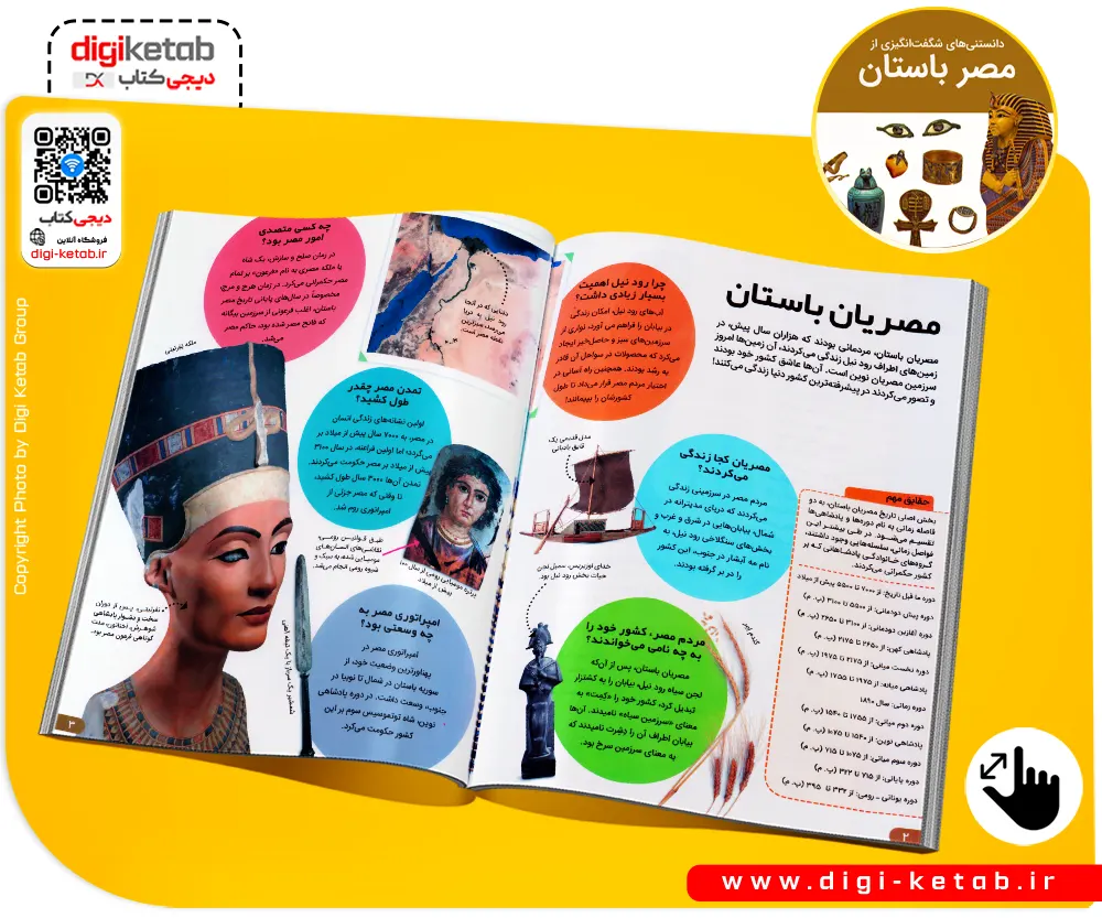 نمای داخلی و برش مقطعی اهرام در کتاب مصر باستان